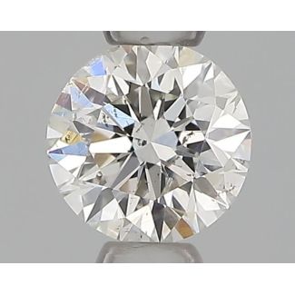 0.30 Carat Round H SI1 EX VG GIA Natural Diamond