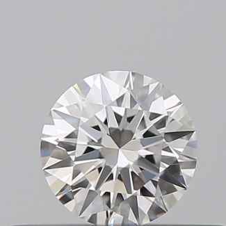 0.22 Carat Round H VVS1 EX GIA Natural Diamond