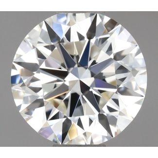 0.5 Carat Round H VVS2 EX GIA Natural Diamond