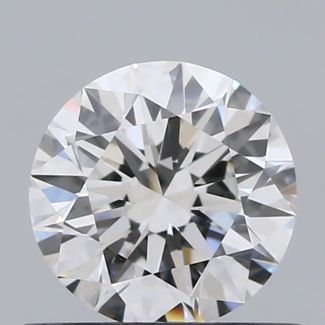 0.55 Carat Round E VVS2 EX GIA Natural Diamond