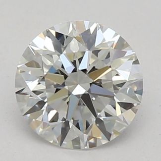 0.53 Carat Round D VVS2 EX GIA Natural Diamond