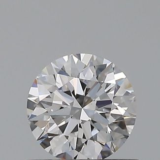 0.52 Carat Round E VS2 EX VG GIA Natural Diamond