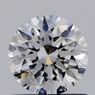 0.70 Carat Round F VS2 EX GIA Natural Diamond