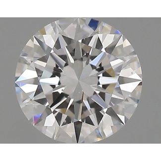 0.53 Carat Round D VS2 EX GIA Natural Diamond