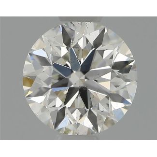 0.51 Carat Round H SI1 EX VG IGI Natural Diamond