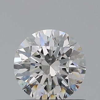 0.6 Carat Round F VS2 EX GIA Natural Diamond