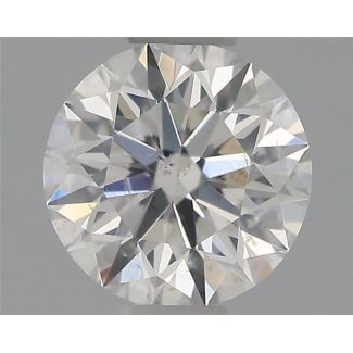 0.43 Carat Round H SI2 EX GIA Natural Diamond