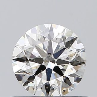 0.52 Carat Round I SI2 EX VG GIA Natural Diamond