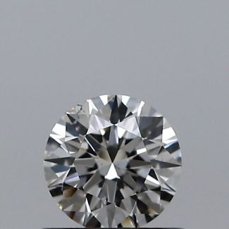 0.50 Carat Round I SI1 EX GIA Natural Diamond