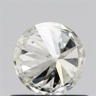 0.51 Carat Round J I1 EX GIA Natural Diamond