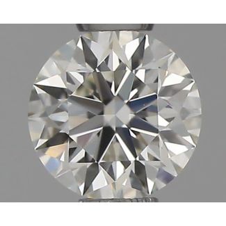 0.35 Carat Round H VVS1 EX IGI Natural Diamond