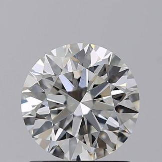 1.03 Carat Round H VVS2 EX GIA Natural Diamond