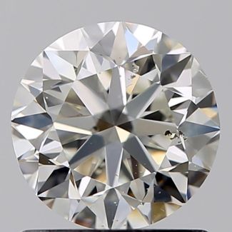 1.00 Carat Round J SI1 VG EX GIA Natural Diamond