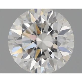 0.60 Carat Round H SI1 EX GIA Natural Diamond