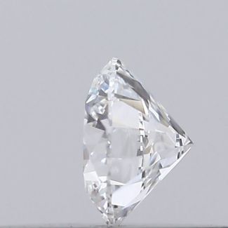 0.19 Carat Round D VVS2 EX GIA Natural Diamond