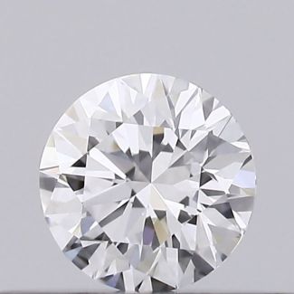 0.22 Carat Round D VVS1 EX VG GIA Natural Diamond