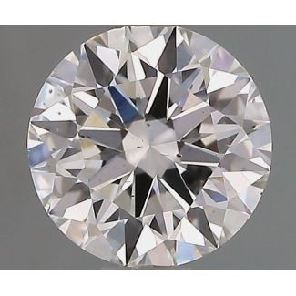 0.8 Carat Round F SI1 EX GIA Natural Diamond