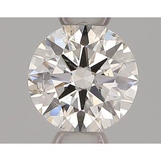 0.32 Carat Round H SI2 EX GIA Natural Diamond