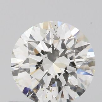 0.5 Carat Round H SI1 EX GIA Natural Diamond