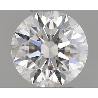 0.36 Carat Round F VVS1 EX GIA Natural Diamond