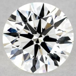 0.45 Carat Round H VVS2 EX VG GIA Natural Diamond