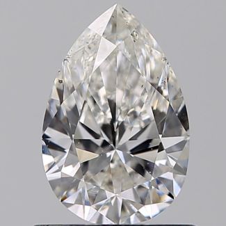 0.73 Carat Pear F SI1 - VG GIA Natural Diamond