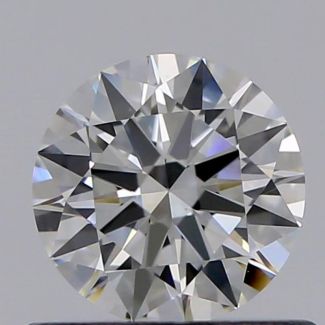 0.50 Carat Round H VVS2 EX GIA Natural Diamond