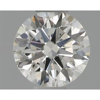 0.34 Carat Round E SI1 EX IGI Natural Diamond