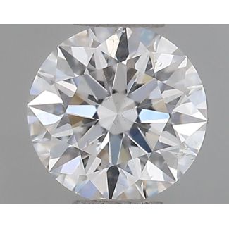 0.50 Carat Round E SI2 EX GIA Natural Diamond