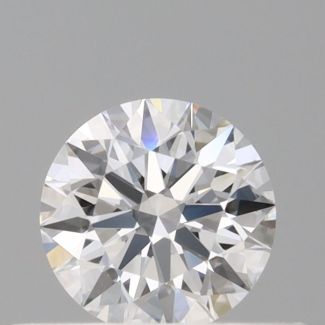 0.37 Carat Round D VVS1 EX GIA Natural Diamond