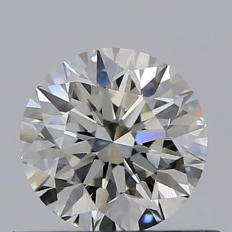 0.45 Carat Round I VVS2 VG EX GIA Natural Diamond