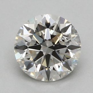 0.3 Carat Round H SI2 EX GIA Natural Diamond