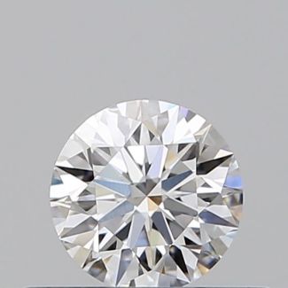 0.36 Carat Round E VVS2 EX GIA Natural Diamond