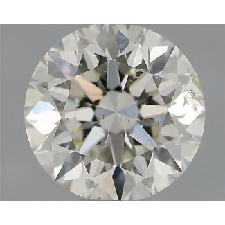 0.50 Carat Round H SI2 EX IGI Natural Diamond