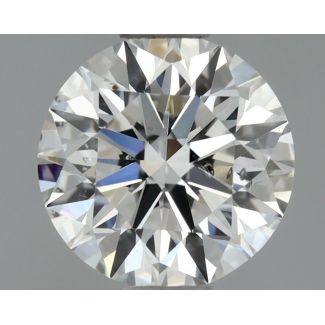 0.75 Carat Round F SI1 EX GIA Natural Diamond