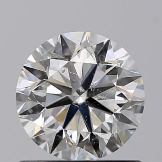 0.80 Carat Round H SI2 VG EX GIA Natural Diamond