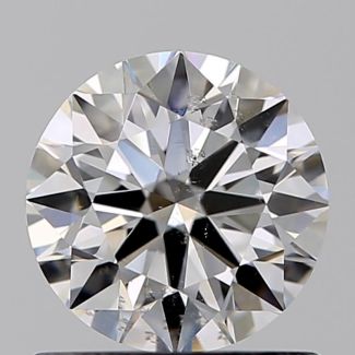 0.80 Carat Round F SI1 VG EX GIA Natural Diamond