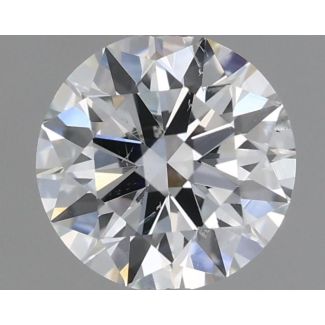 0.7 Carat Round D SI2 EX GIA Natural Diamond