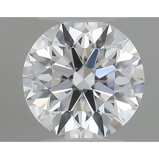 0.18 Carat Round D VVS1 EX GIA Natural Diamond