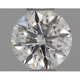 0.32 Carat Round G VVS2 EX GIA Natural Diamond