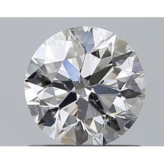 0.8 Carat Round G SI1 EX GIA Natural Diamond