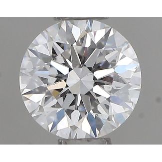 0.44 Carat Round D VS2 EX GIA Natural Diamond