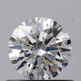 0.50 Carat Round F VVS1 EX GIA Natural Diamond