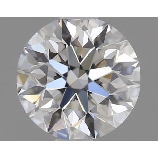 0.4 Carat Round D VVS2 EX GIA Natural Diamond