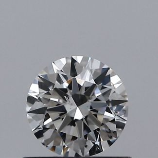 0.50 Carat Round E SI2 EX GIA Natural Diamond