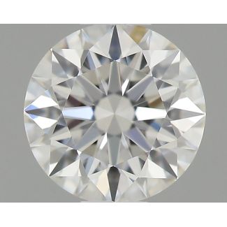 0.37 Carat Round F VVS1 EX GIA Natural Diamond