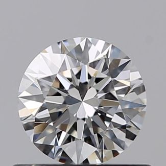 0.50 Carat Round F VS1 EX GIA Natural Diamond