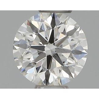 0.32 Carat Round H SI1 EX GIA Natural Diamond