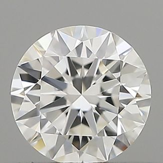 0.37 Carat Round F VVS1 EX GIA Natural Diamond