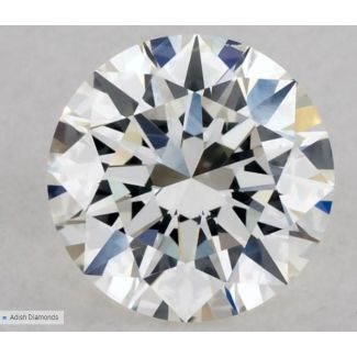 0.53 Carat Round H SI1 EX GIA Natural Diamond